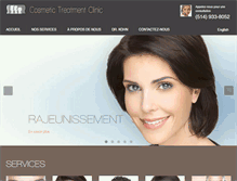 Tablet Screenshot of cosmetictreatmentclinic.com